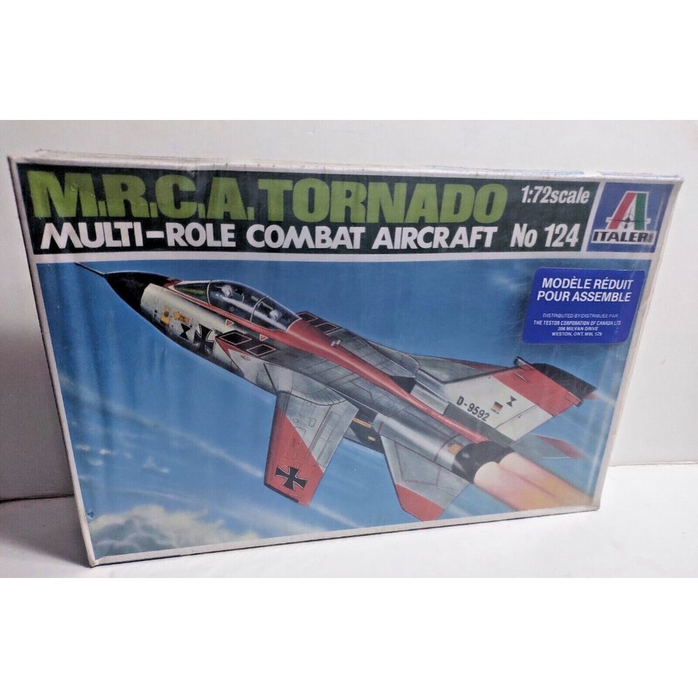 Vintage 1/72 Italeri Airplane Model M.R.C.A. Toronado #124 Sealed Box